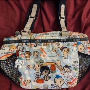 Paradiso mamma Mia lesportsac Tokidoki tote bag purse baby angel dog guitar